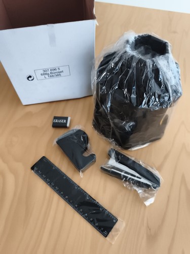 Büro set schwarz teilig - büro,