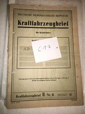 DDR Kfz Brief MZ ES 175/1 Umbau a. 250/1 mit Seitenwagen Baujahr 1964 Umbau 1969