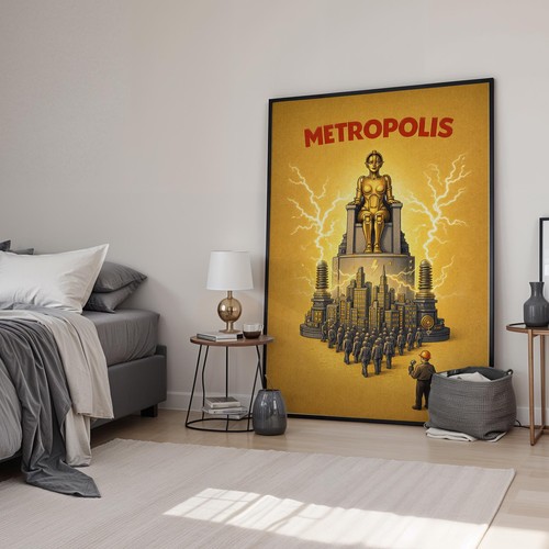 Metropolis retro art minimal - art,