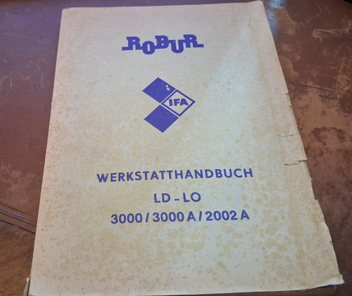 Robur werkstatthandbuch - werkstatthandbuch,