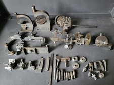 Uhrmacher Konvolut hochpräzise Drehbankteile Pressstöcke Zapfenrolliergerät