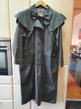 Oilskin Mantel der Fa. Kakadu mit Wollfutter Farbe dunkelbraun Gr. XXL