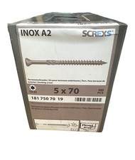 Terrassenschrauben Ø 5x70 - T25 / 400Stk / Edelstahl A2 / Cutspitze / V2A