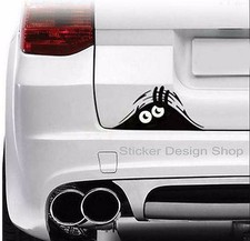 Monster Augen Schaut Durch Kofferraum Auto Laptop Aufkleber Sticker Wandtattoo