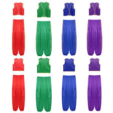 Herren Arabischer Prinz Oberteil Weste Und Hose Oufits Halloween Märchen Kostüm