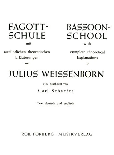 Fagott schule julius - fagott-schule, |