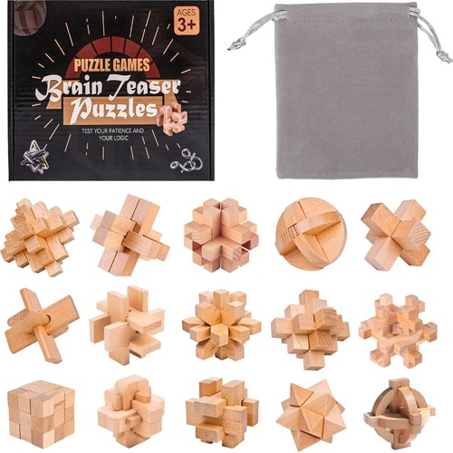 Knobelspiele holz puzzle - knobelspiele,