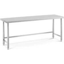 Gastro Edelstahl Arbeitstisch Edelstahltisch Zerlegetisch 200 x 60 cm 95 kg