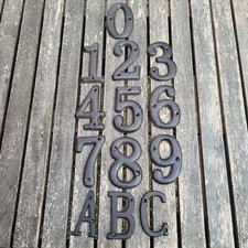 Metall Hausnummer Guss 9.3 cm