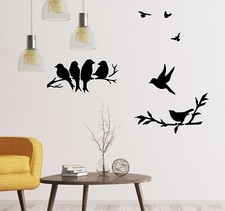 Wandtattoo Vögel auf Ast