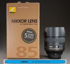 Nikon 85 mm F 1.8 SWM AF-S M/A G Objektiv Sehr guter Zustand OVP