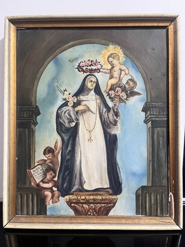 Handgemaltes bild maria jesus - handgemaltes,