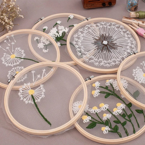 Stickerei set blumenmuster - stickerei-set, diy