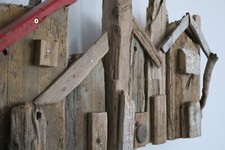 Einzigartiges Bild Unikat aus Treibholz Schwemmholz Wanddekor 80x51cm Wandbild