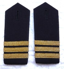 Schulterklappen Hemd Wasser Schutz Polizei WSP Dienstgrad Rang Abzeichen POM #55