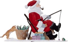 Wilhelm Schweizer Figur aus Zinnlegierung Nikolaus auf Eisscholle 