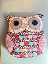 Eulenkissen Patchwork Stil