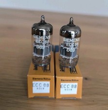 Matched pair ECC88 SIEMENS GA