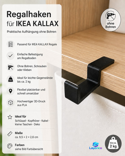 Regalhaken passend für ikea - passend,