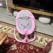 Elektrische Babywippe Babyschaukel Babywiege Wippe Schaukel Musik Wiege Rosa 