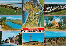 Eckwarderhoerne Butjadingen Strandpartien Panorama Strasse Campingplatz Kirche