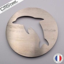 Glasuntersetzer Delfin aus