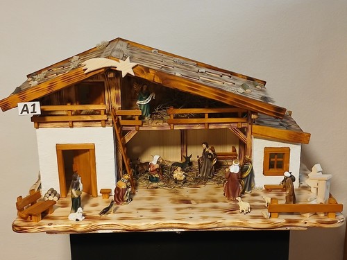 Weihnachtskrippe handgefertigt - weihnachtskrippe,