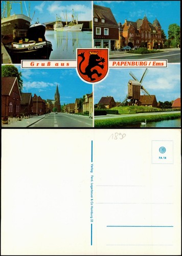 Ansichtskarte papenburg - ansichtskarte, (ems)