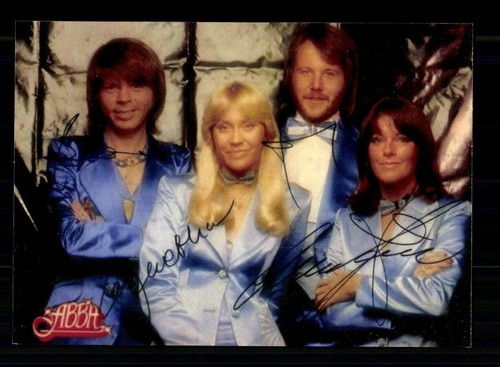 Abba autogrammkarte - abba,