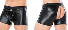 Andalea wetlook boxer shorts - ,