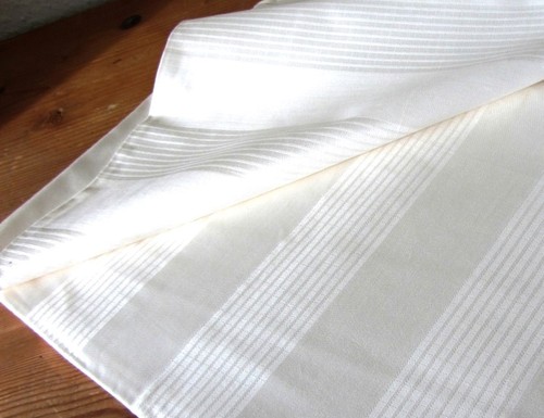 Damast streifen satin weiss - damast,
