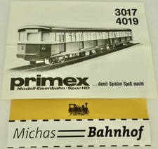 Primex Märklin 3017 4019