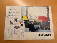 Althoff Prospekt 1950er Jahre – Original Möbel- & Wohntextilien Katalog, Vintage
