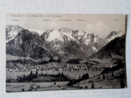 Ansichtskarte oberstdorf vom - ansichtskarte,