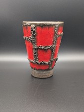 Ruscha Vase 821/2 Rot Fat Lava