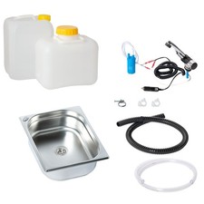 12V Camping Spüle Bausatz Waschbecken Spülbecken Ford Transit VW Caddy T1 T5 T6