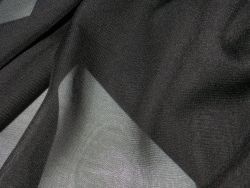 Chiffon stoff schwarz - chiffon, in