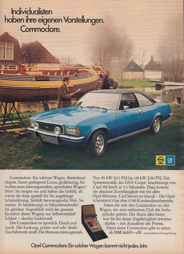 Opel commodore reklame - opel,