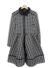 MAJE Blusenkleid Damen Kleid Gr. DE 38 schwarz-weiß Casual-Look