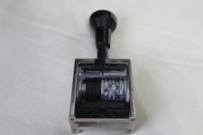 Reiner Numeroteur B6 Paginierstempel 23 x 6 mm (B x H) Chrom, Schwarz