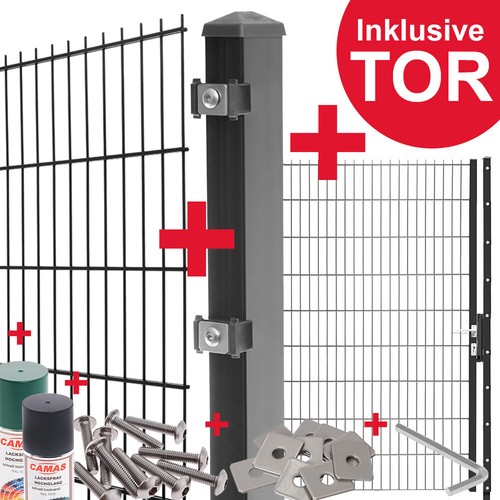 Doppelstabmattenzaun 1 50m - +, 1,50m