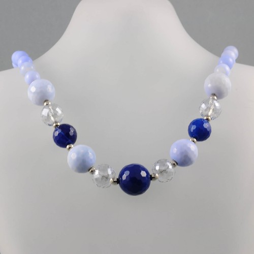 Collier achat bergkristall - collier,
