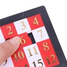 Schiebepuzzle Zahlen 1-15 Lernspiel Gehirntraining Kinderspiel Unisex