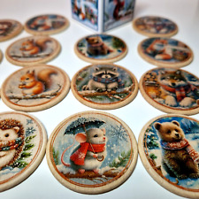 Memory-Spiel Winter im Wald