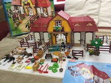 Playmobil 5221  Großer Reiterhof mit Paddocks, Pferde Pony, Zubehör , Gebraucht