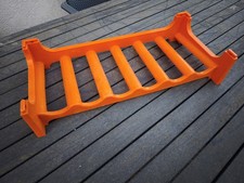 Vintage 70er Jahre Wein Flaschenregal Orange