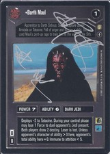 Star Wars CCG - Ray Park (Darth Maul) - signed card - incl. charcter name