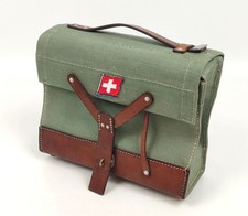 Robust Schweiz Militaria Armee Magazin Tasche Bucher Basel 1964 Koffer Leder Sto