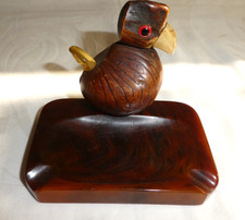 SELTEN NUSS VOGEL BAKELIT CATALIN ASCHENBECHER YZ HENRY HOWELL DUNHILL ART DECO