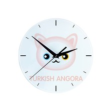 Türkisch angora uhr mit katze - angora,